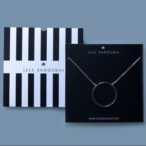 Lele Sadoughi’s Silver Circle Necklace